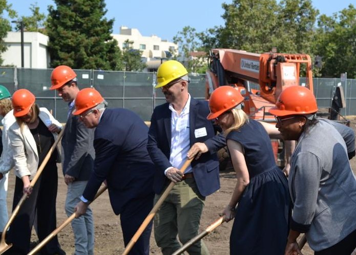 breaking ground
