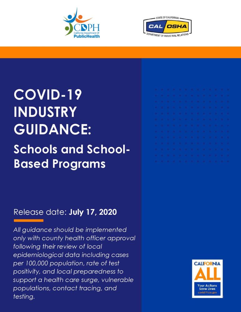 CDPH Guidance